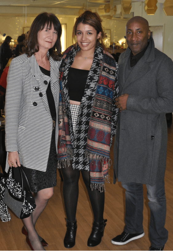 Above centre: 3rd Assistant Director JADE MONTOUTE with her mother Deborah and her uncle, Chris Ramsey